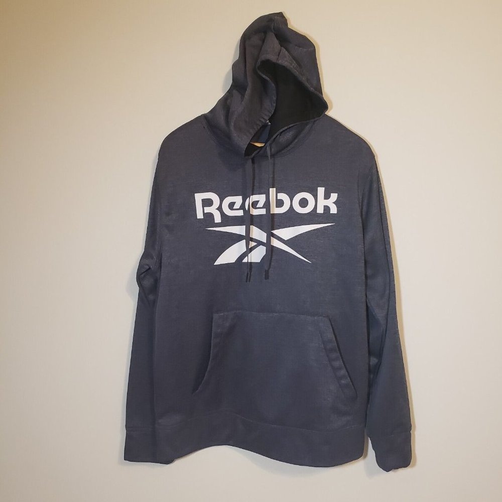 REEBOK IDENTITY BIG LOGO HOODIE SWEATSHIRT size MEDIUM